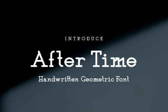 After Time: A Modern Display Font for Bold Visuals