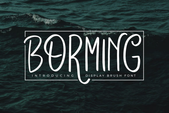 Borming: An Elegant Display Font for Web Design