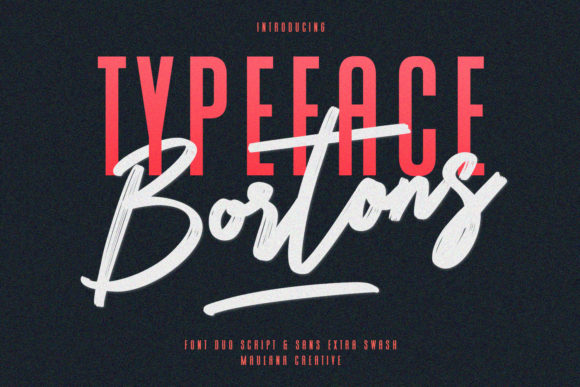 Bortons: A Versatile Duo Font for Crafters and Makers