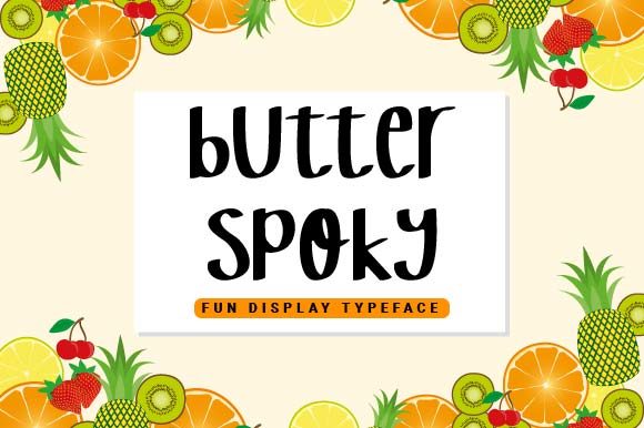 Butter Spoky: A Playful Display Font for Engaging Designs