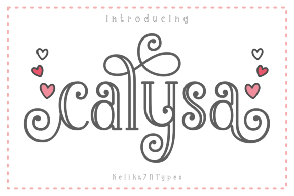 Calysa: A Playful Display Font for Engaging Visuals