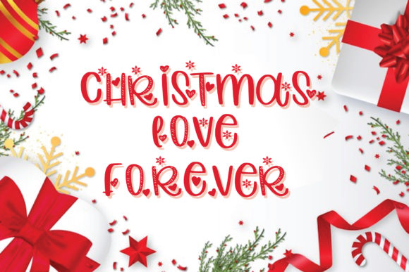 Christmas Love Forever: A Festive Display Font for Holiday Campaigns