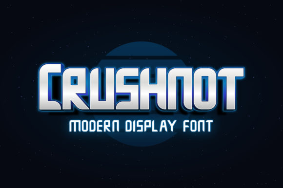 Crushnot: A Bold and Modern Typeface for Crafters