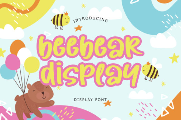 Discover Beebear: A Playful Display Font for Creative Projects