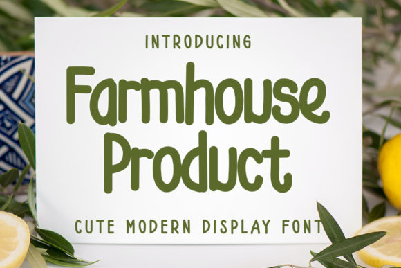 Elevate Your Web Design with Farmhouse Product Font