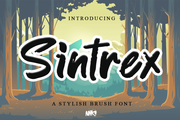 Elevate Your Web Design with Sintrex, the Bold Brushed Display Font