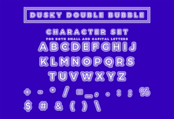 Enhance Your Brand with Dusky Double Bubble Font
