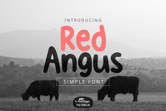 Enhance Your Brand with Red Angus: A Charming Display Font