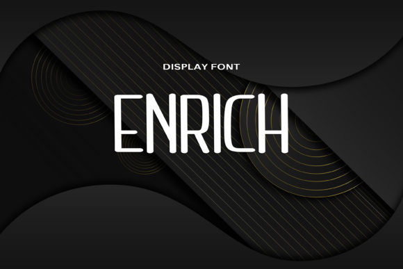 Enrich: A Bold and Neat Font for Crafters