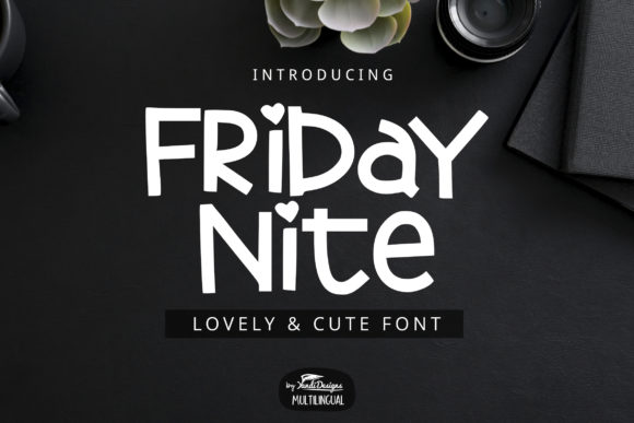 Friday Nite: A Charming Display Font for Editorial Design