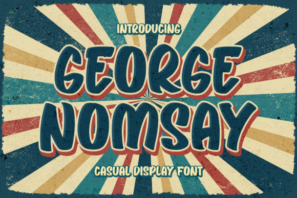 George Nomsay: A Vintage Display Font for Editorial Design