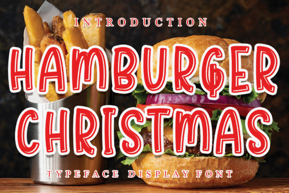 Hamburger Christmas: A Bold and Festive Display Font