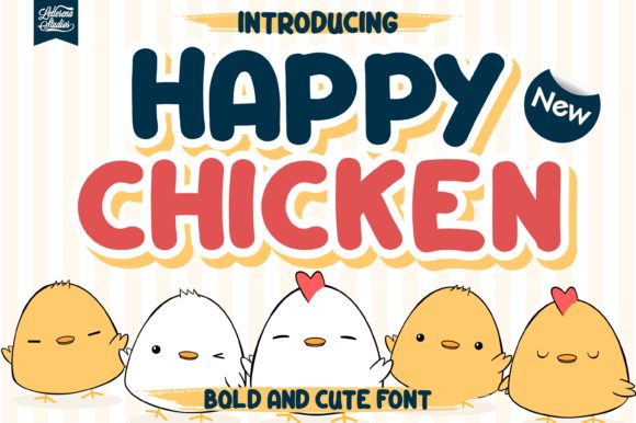 Happy Chicken: A Fun and Engaging Display Font for Creative Campaigns