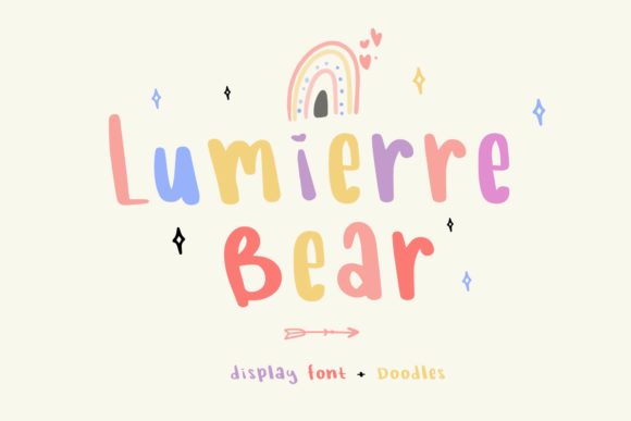 Introducing Lumierre Bear: A Playful Display Font for Creative Projects