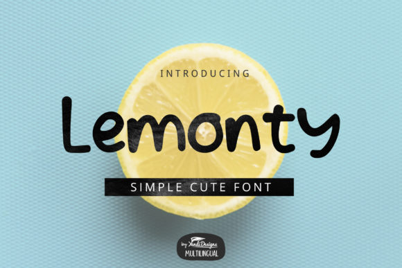 Lemonty: A Charming Display Font for Editorial Design