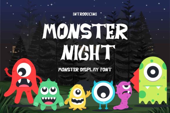 Monster Night: A Quirky Display Font for Engaging Campaigns
