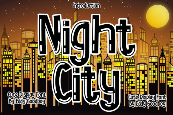 Night City: A Bold and Trendy Display Font for Editorial Design
