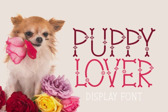 Puppy Lover: A Charming Display Font for Creative Web Design