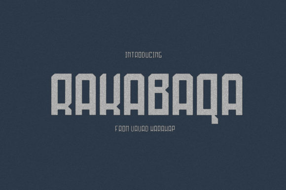 Rakabaqa: The Unique Display Font for Bold Branding