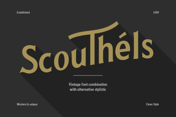 Scouthels: A Bold and Playful Display Typeface