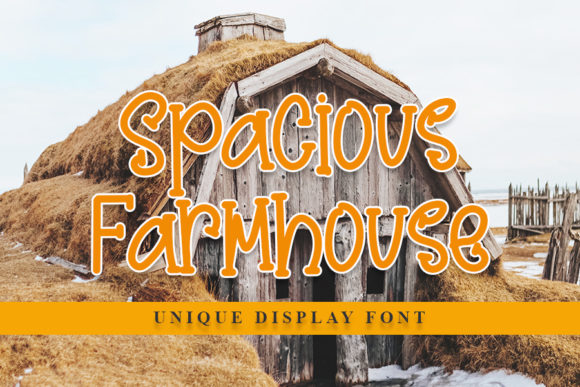 Spacious Farmhouse: A Charming Display Font for Makers