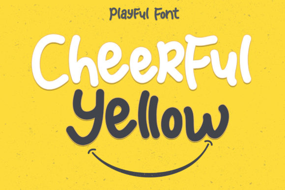 Transform Your Brand with Cheerful Yellow Font