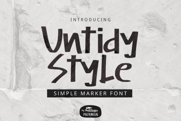 Untidy Style: A Quirky Font for Engaging Visuals