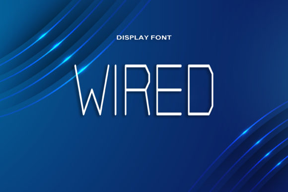Wired: A Modern Display Font for Striking Web Designs
